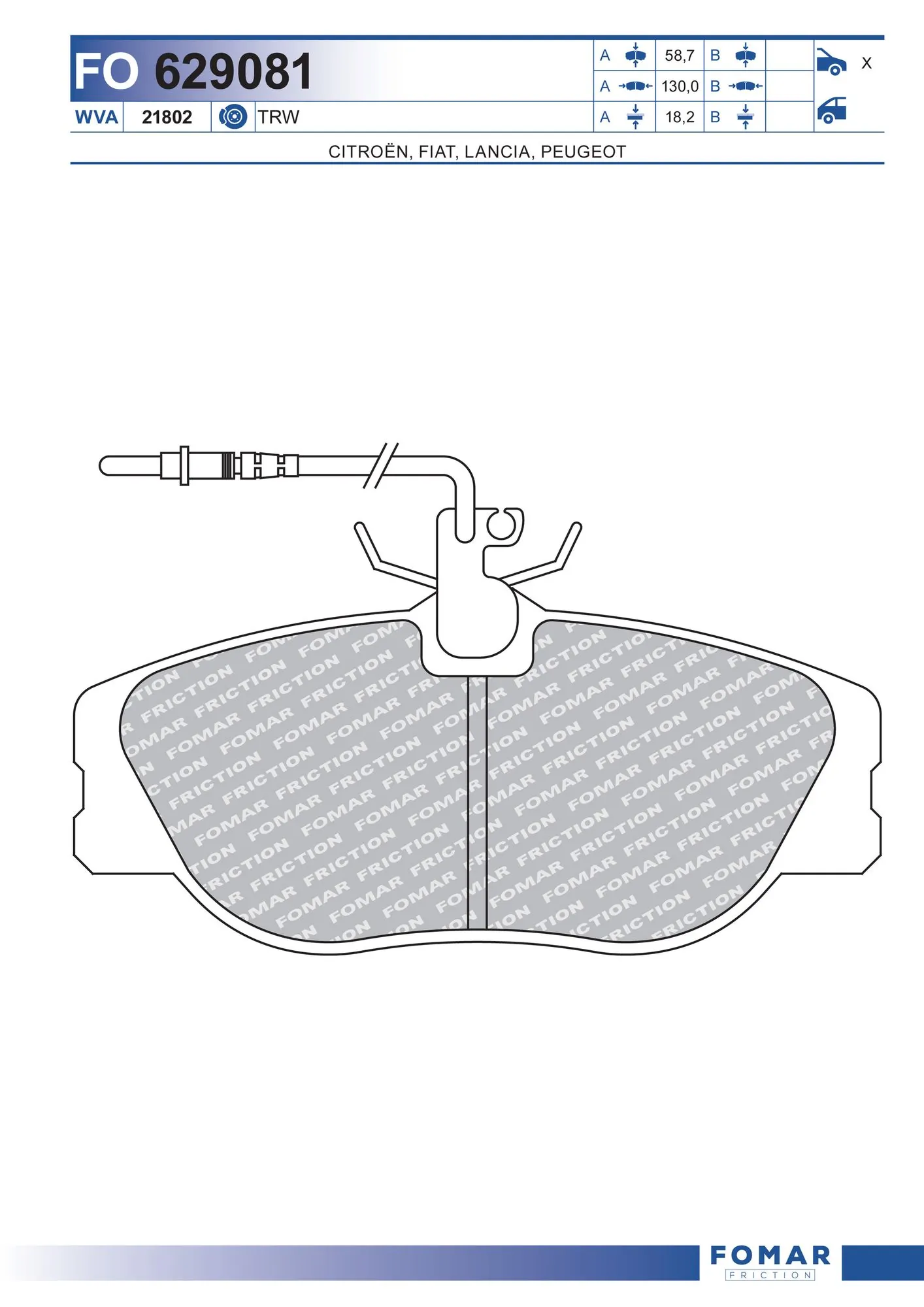 Brake Pad Set, disc brake
